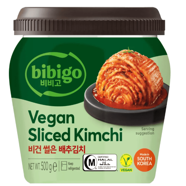 CJ Bibigo Vegan Gesneden Kimchi 500g