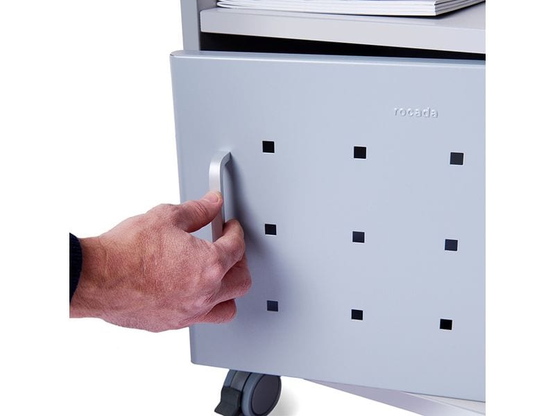 Rocada Multifunktionaler Wagen Rocada Mobiler Bürowagen mit 2 Fächern, ideal für Drucker und Zubehör