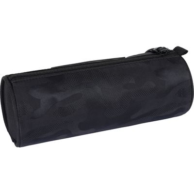 Trousse ronde Kaporal Boy - 1 compartiment - noir et motif camouflage - Oberthur