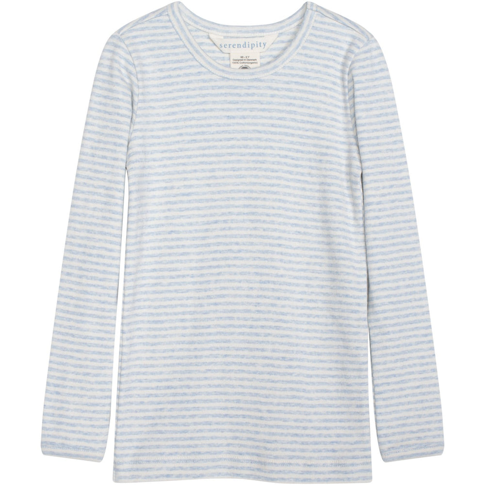 Køb Serendipity Mist/Offwhite Slim Bluse Stripe