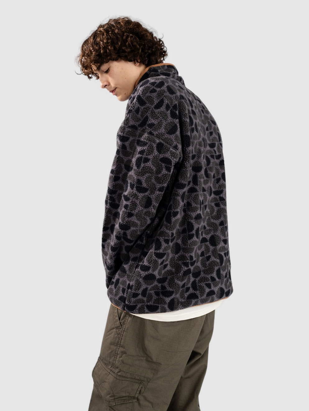 Columbia Helvetia II Printed Half Snap Fleece Zip Hoo black retroscap