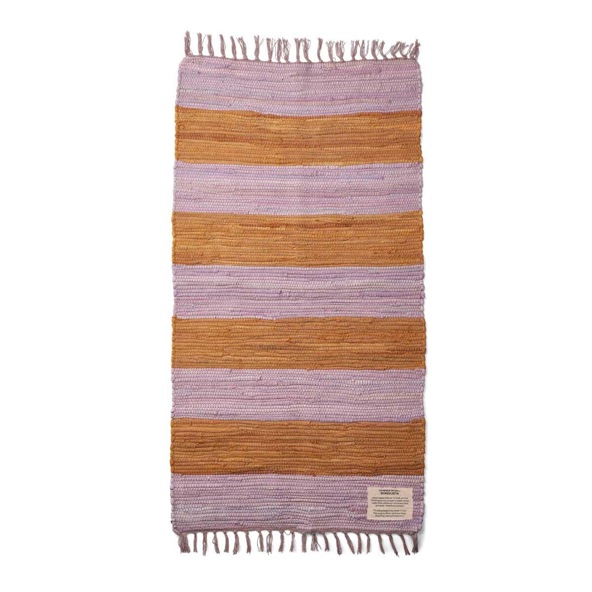 Bongusta  Chindi Big måtte, Lilac/Golden - 60x120 cm.