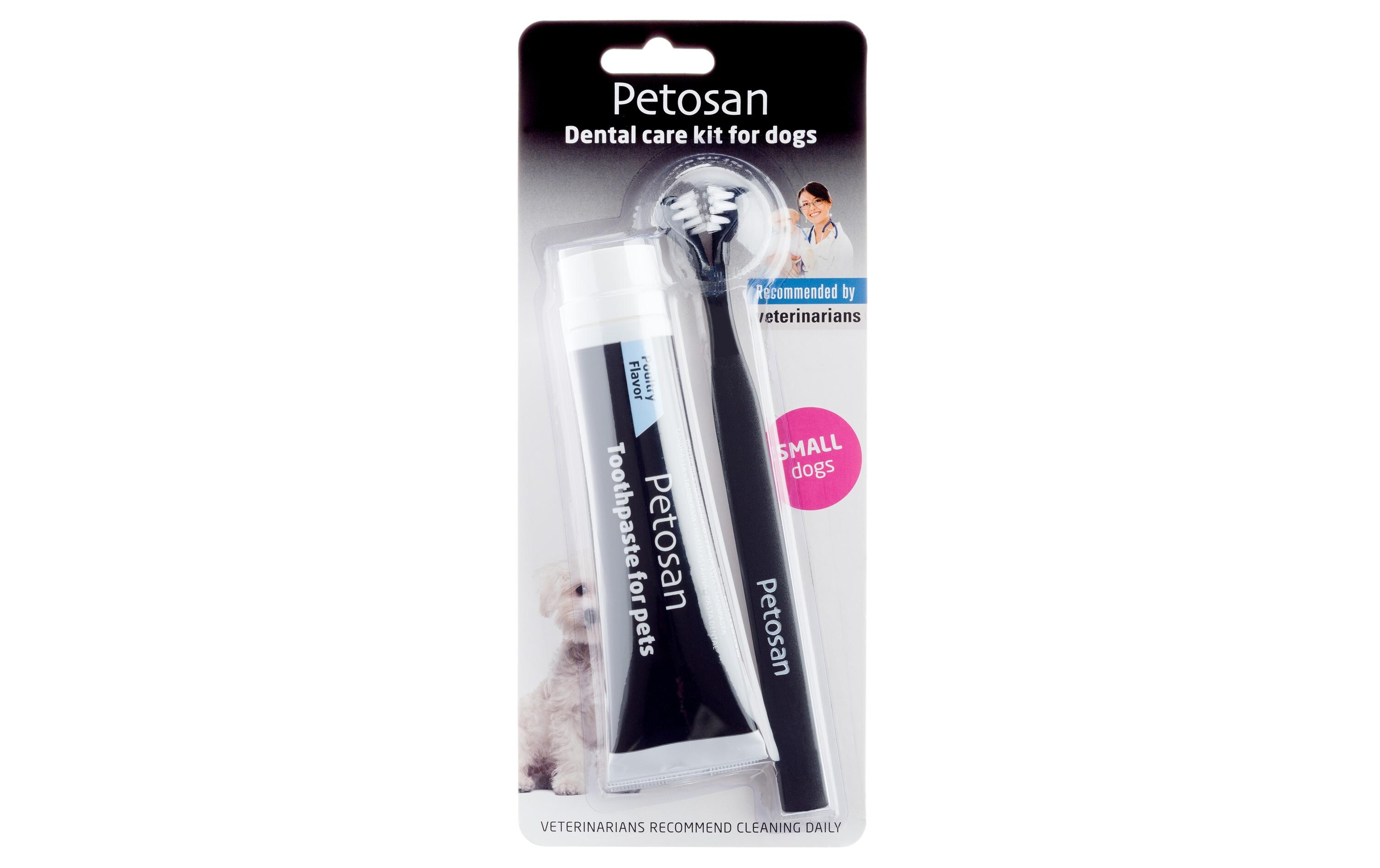 Zahnreinigung Dental Kit Zahnpasta & Bürste, SZahnpflegeset für Hunde