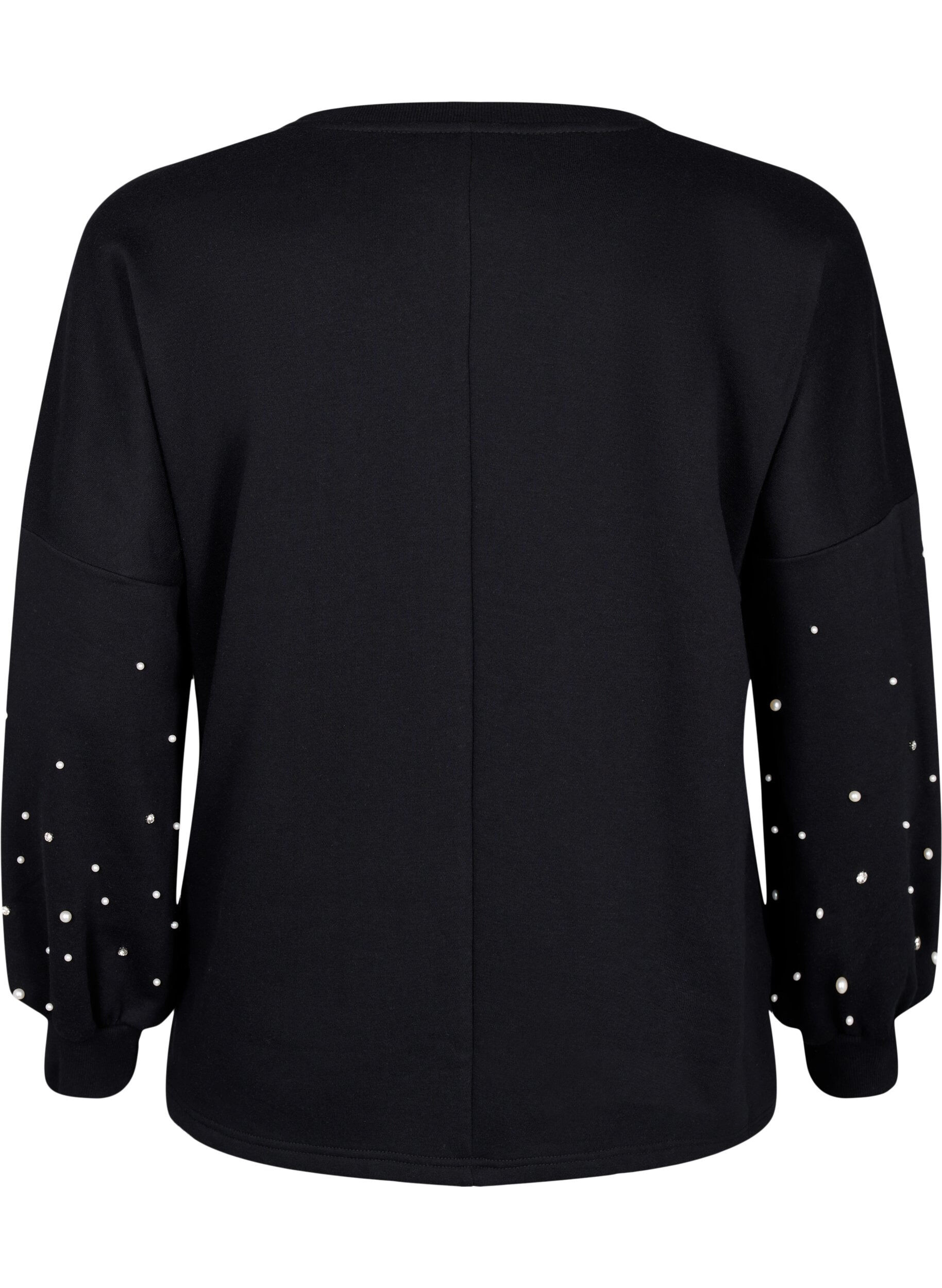 Sweatshirt med perler
