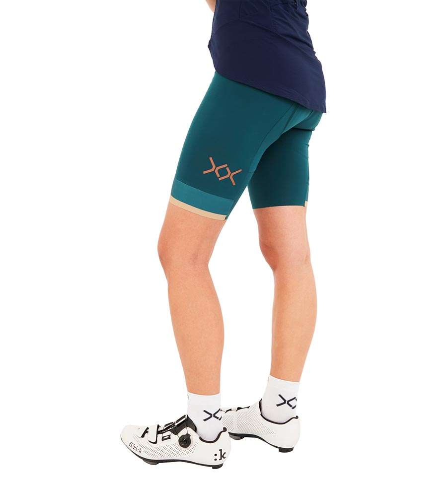 SHER Forza Fietsbroek Kort Groen Dames