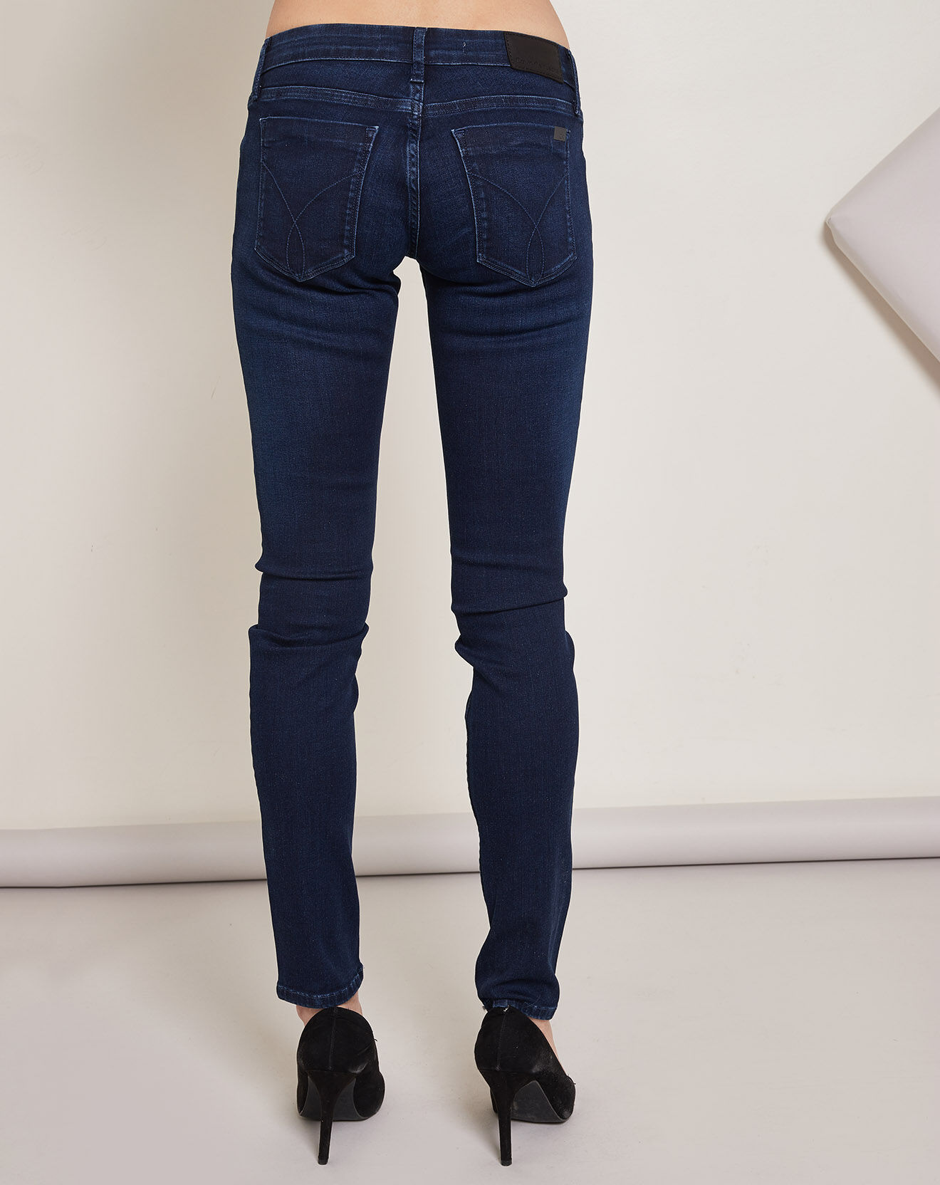 Calvin Klein Jean skinny Low Rise bleu foncé
