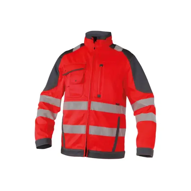 DASSY ® ORLANDO (300367) ARBEJDSJAKKE MED HØJ SYNLIGHED rød