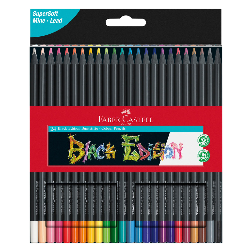 Lápis Cor Black Edition 24 unidades Faber Castell