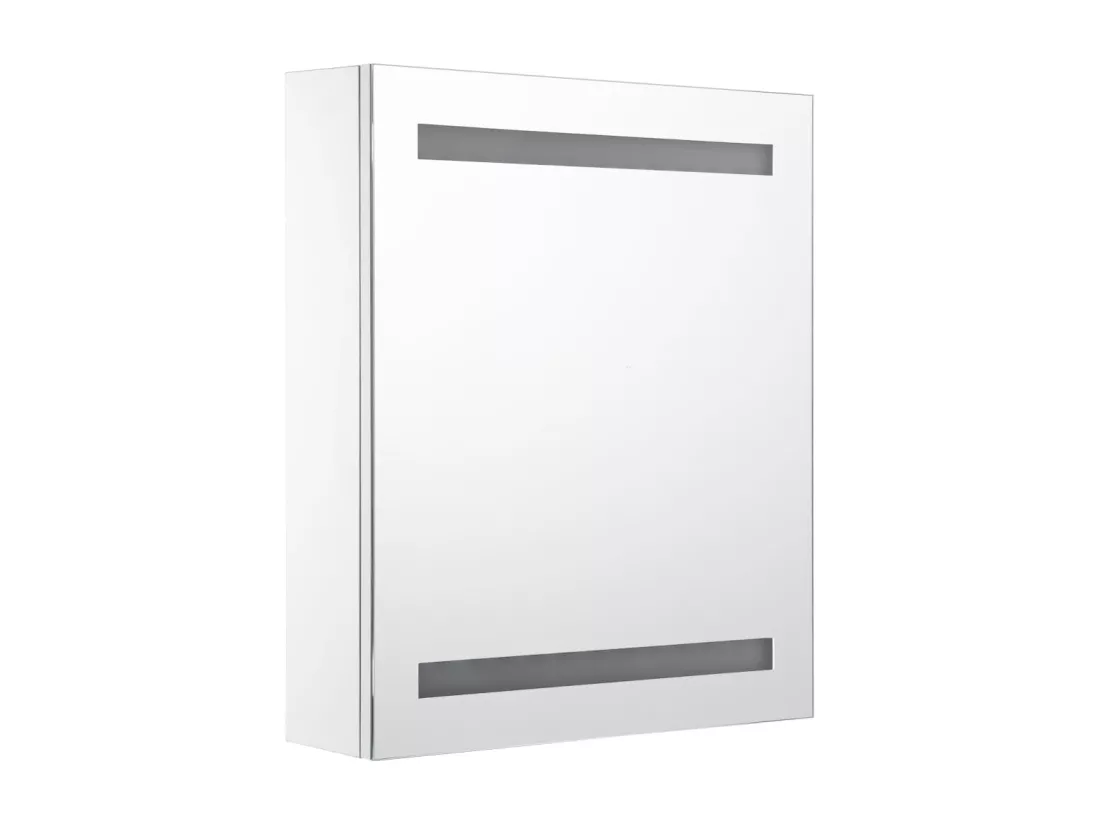 Armoire de salle de bain à miroir LED 50x13,5x60 cm