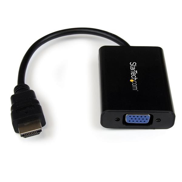 StarTech.com Câble adaptateur / Convertisseur HDMI vers VGA avec audio - Mâle / Femelle - Noir