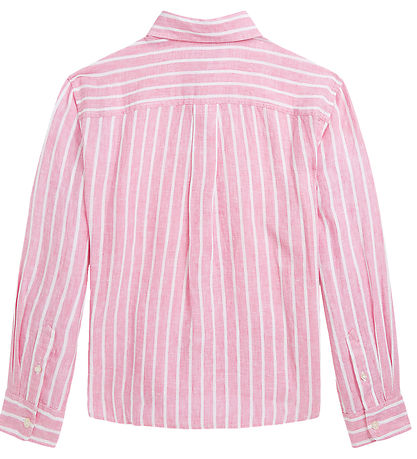 Polo Ralph Lauren Skjorte - Lismore - H?r - Pink/Hvidstribet