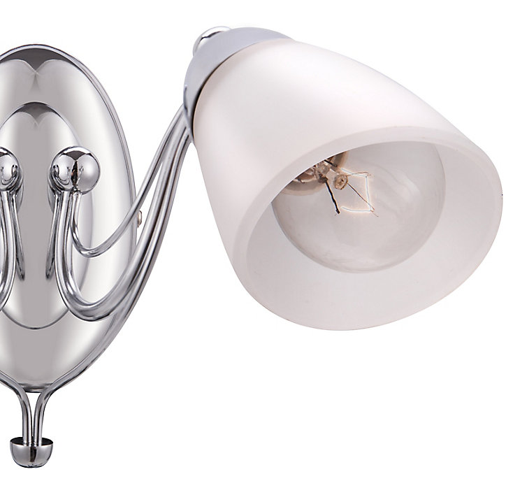 Applique murale 2 lampes Trivia E14 IP20 argent