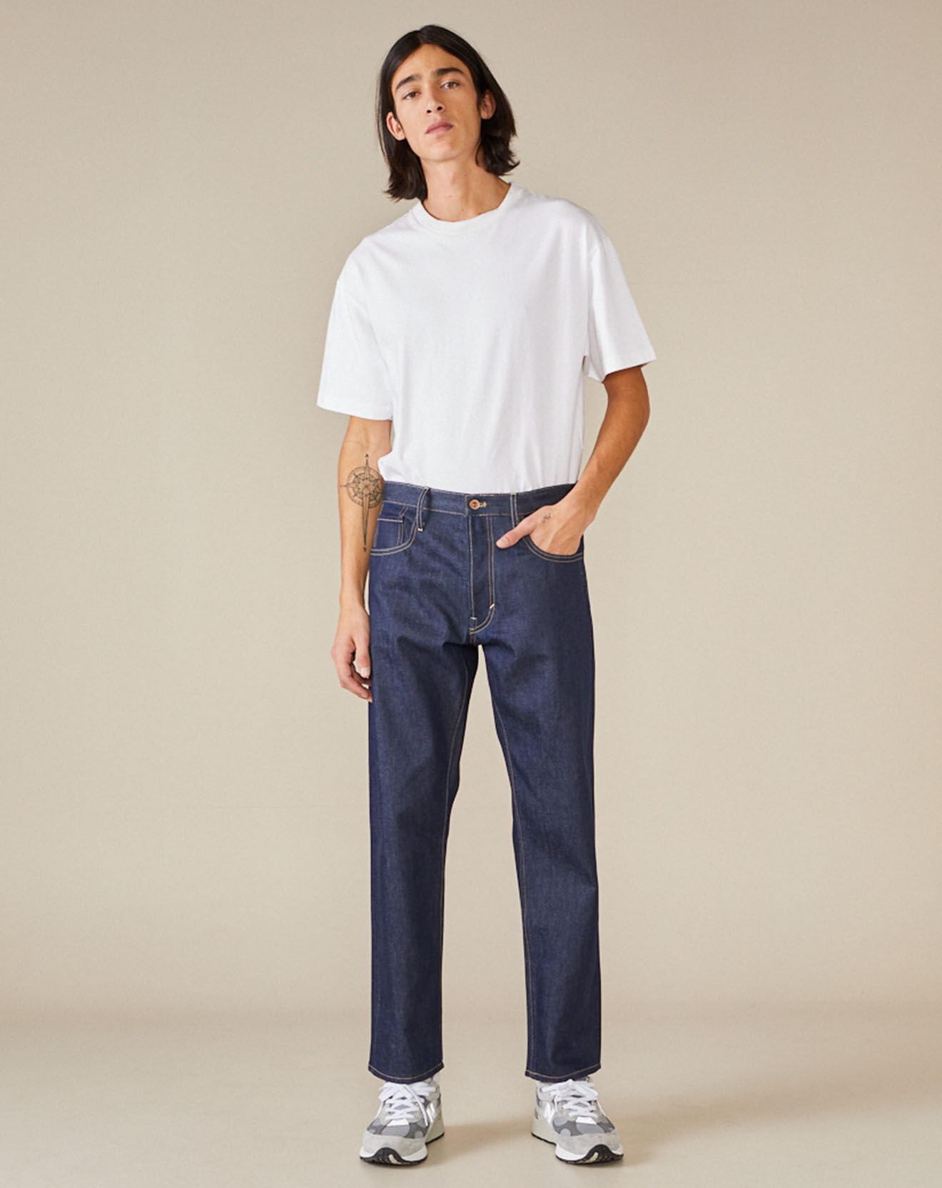Bellerose Jean loose Percy bleu foncé