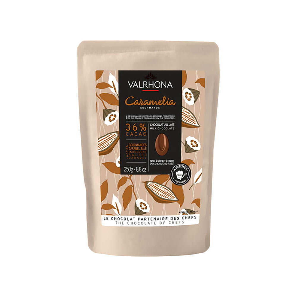 Fèves de chocolat au lait Caramélia 36% - Valrhona