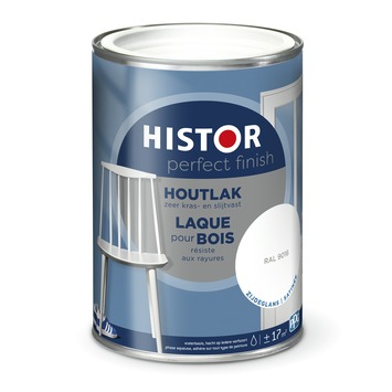 Histor Perfect Finish houtlak zijdeglans RAL 9016 wit 1,25 liter