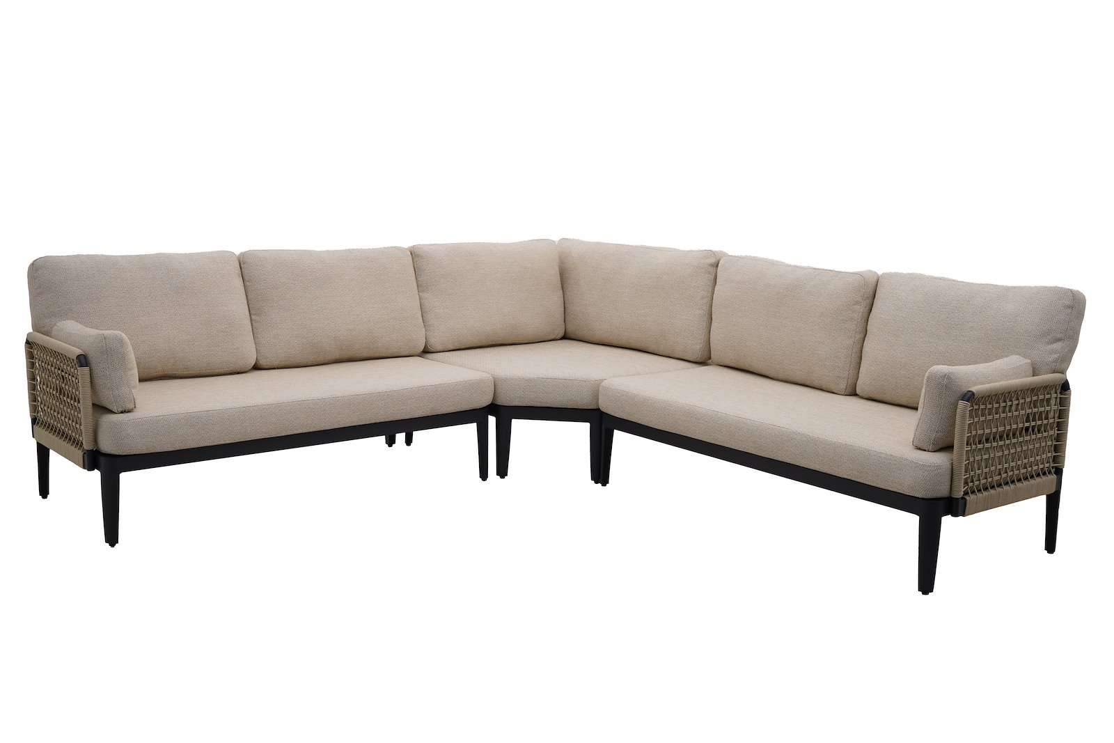Sailon hjørnesofa sort