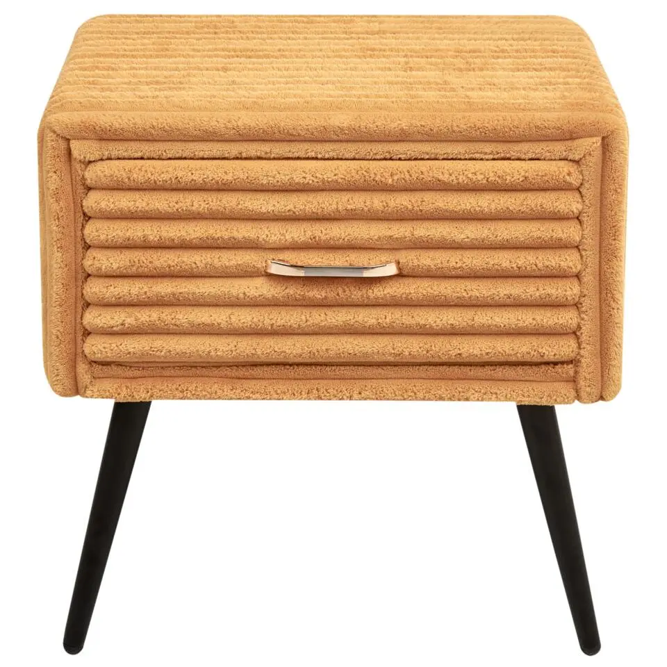 FLAYAT - Nachtkastje - Oranje - Corduroy