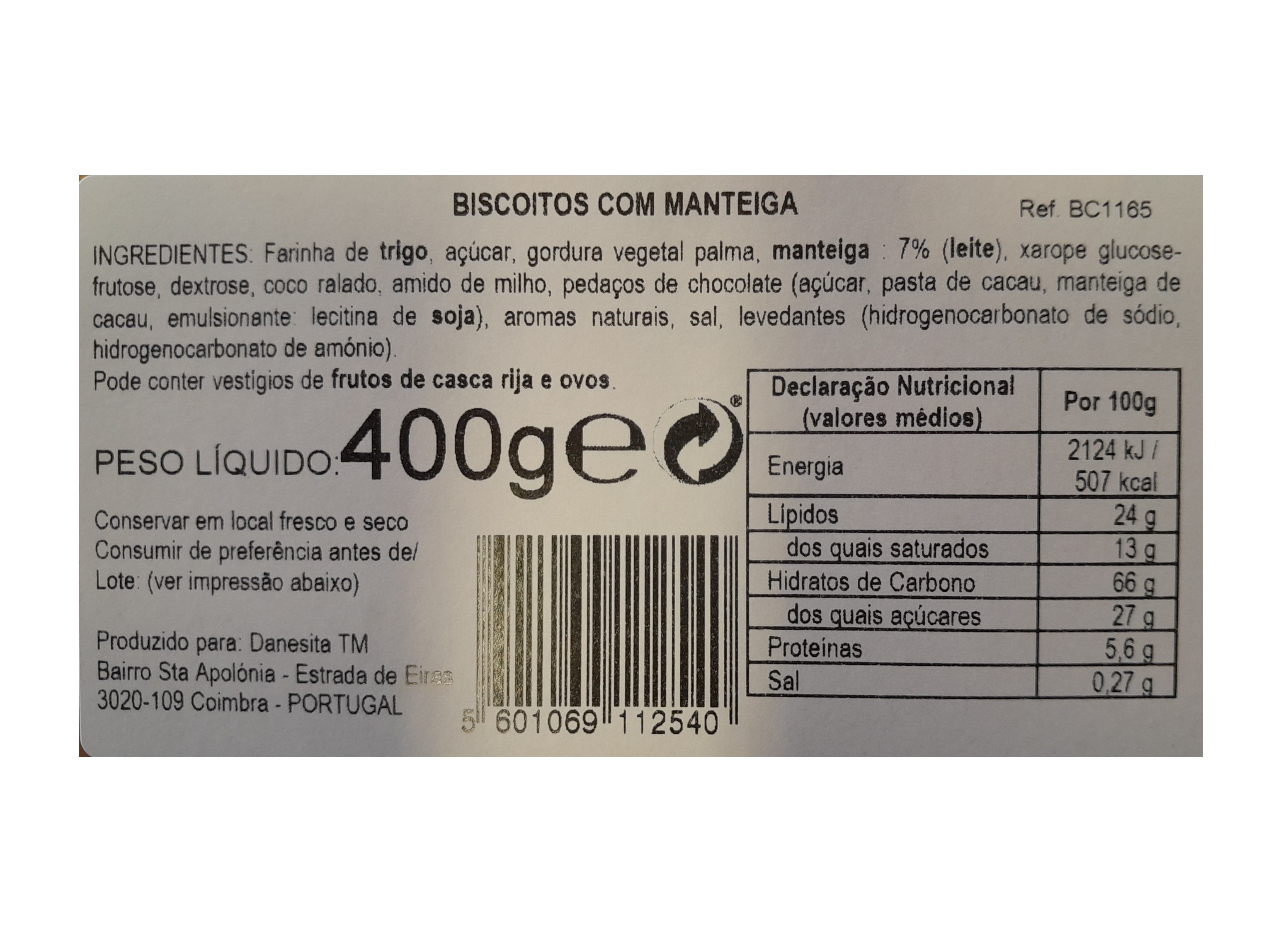 BUTTER COOKIES DANESITA THIN & CRISPY 400G