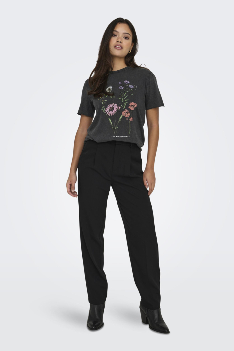 Only zwarte dames t-shirt