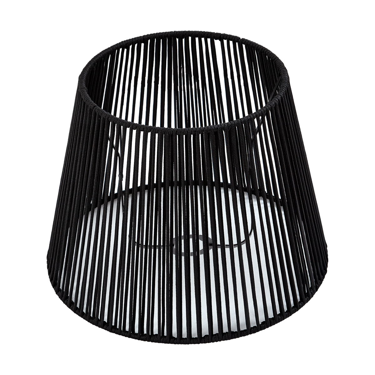 Buiten lampenkap met zwart touw IP54 40/28/30 - Jayla