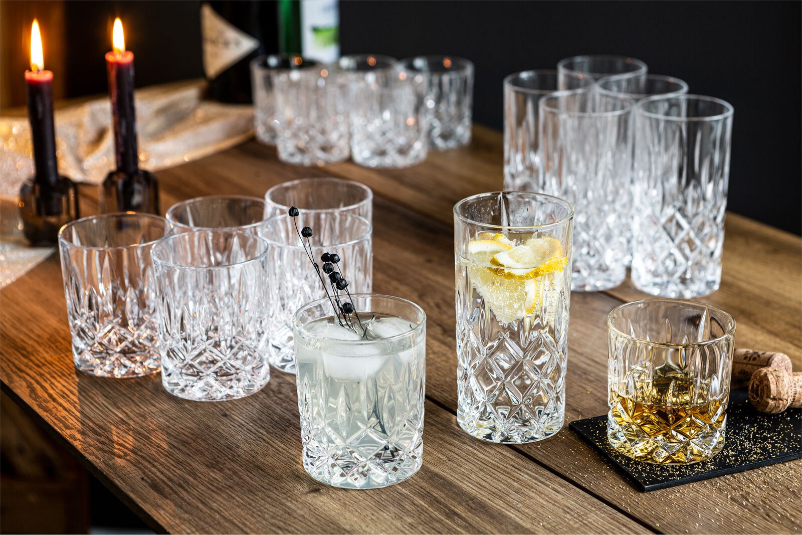 Nachtmann Becher Set NOBLESSE 18-teilig Glas