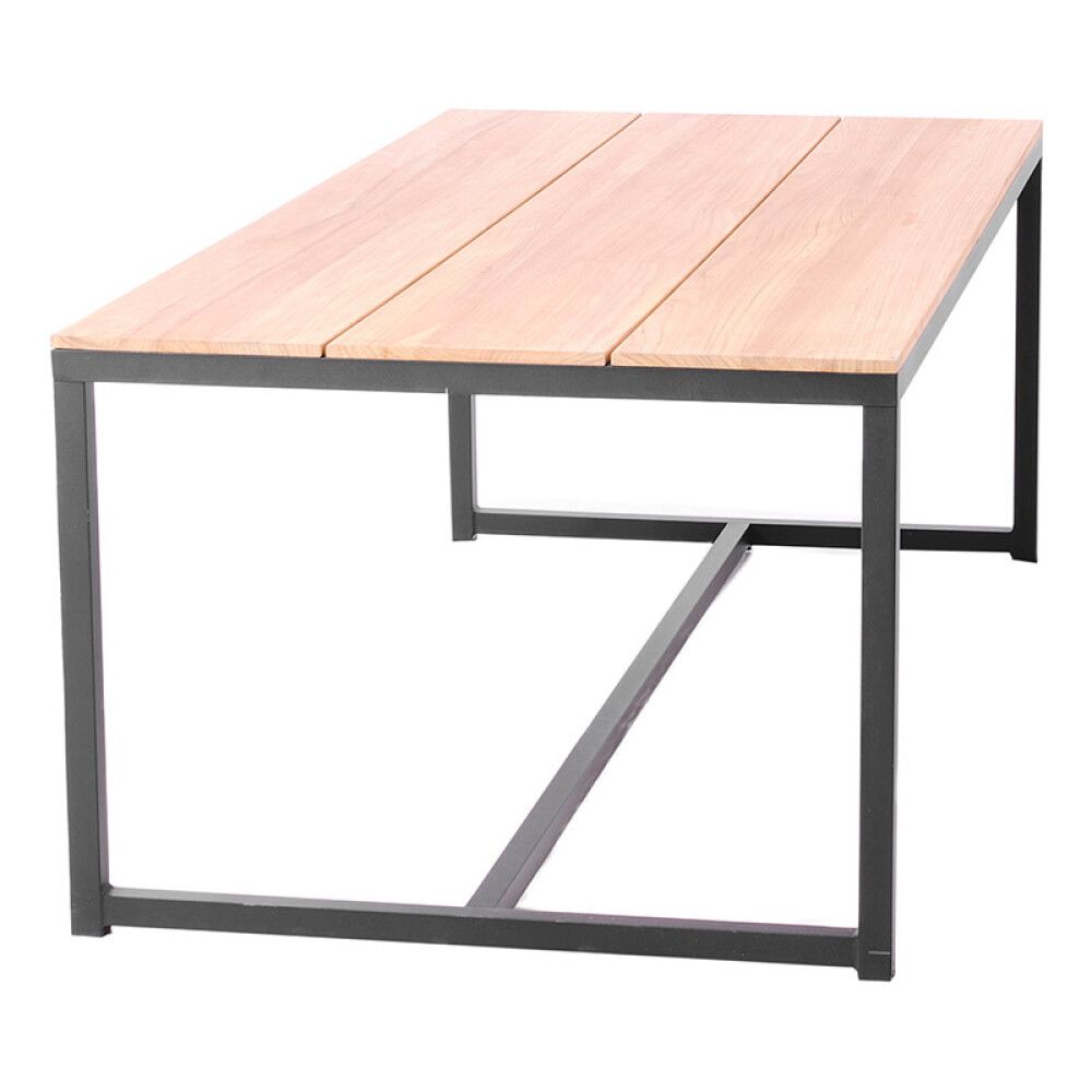 SPISEBORD SENSUM EKSJÖ TEAK 200X100CM SVART