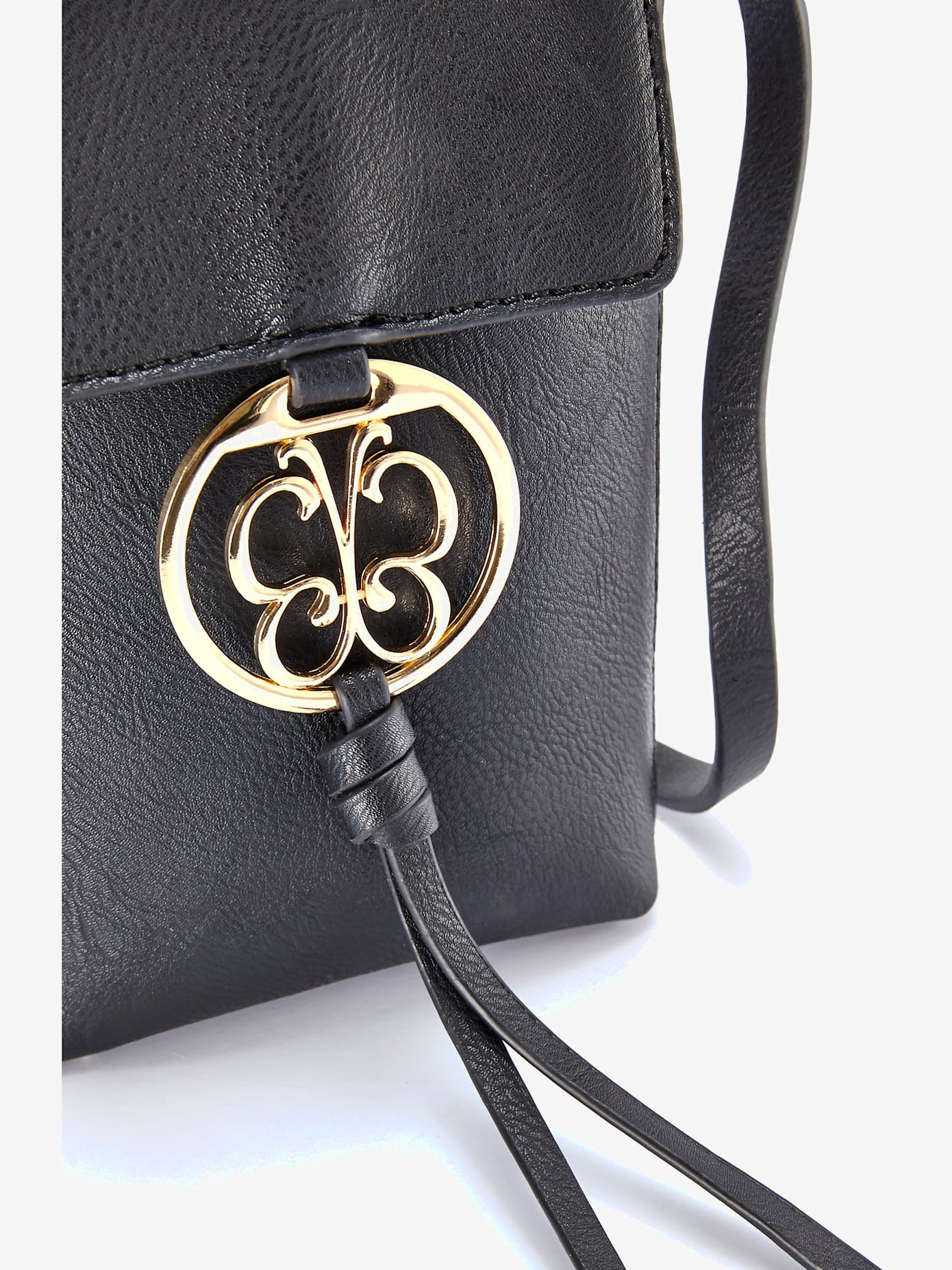 Sac en bandoulière pochette pour téléphone tendance avec détails couleur or