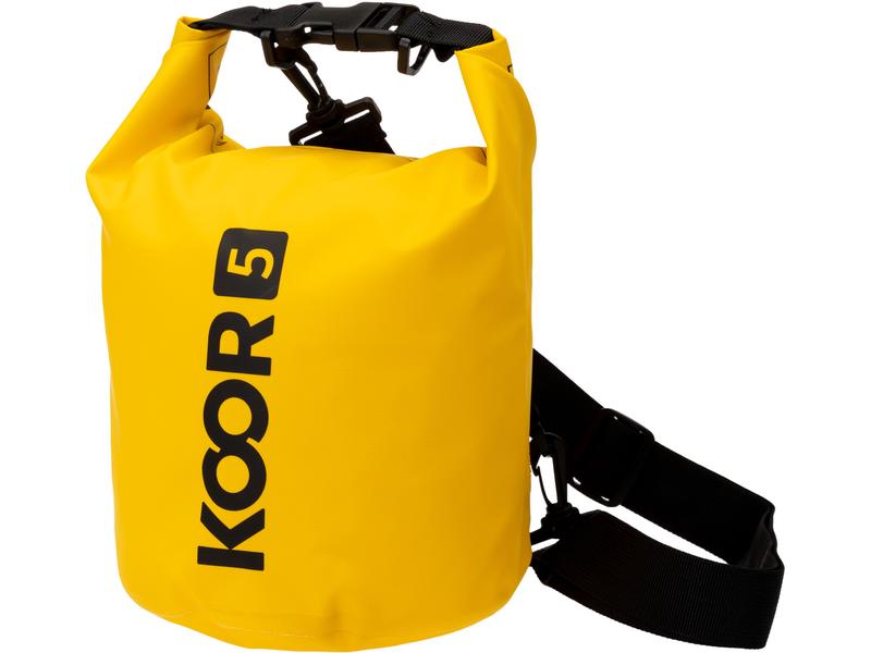 KOOR Dry Bag Zaaino Gelb 5 l Wasserdichter Schwimmsack
