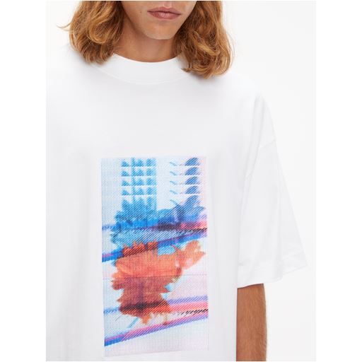 Calvin Klein Jeans Printet T-shirt, Bright White, M