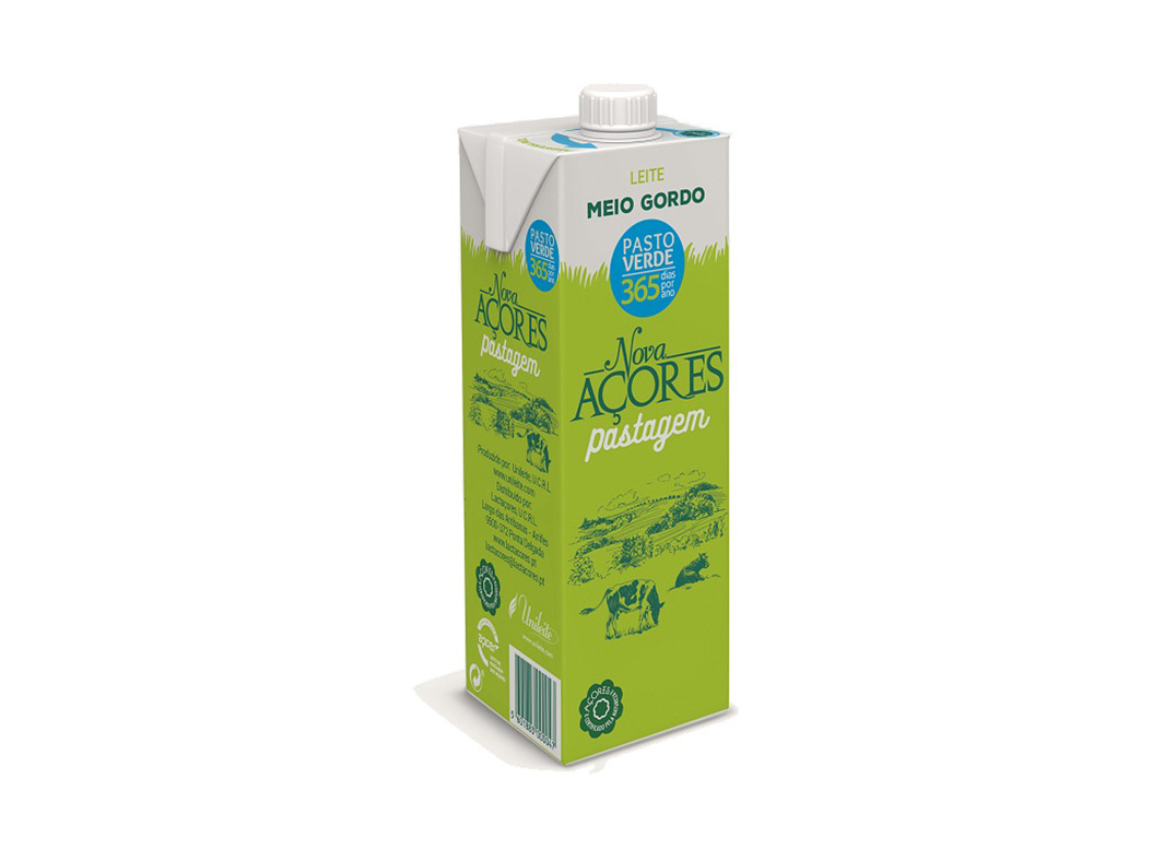 LEITE NOVA AÇORES PASTAGEM MEIO GORDO 1L