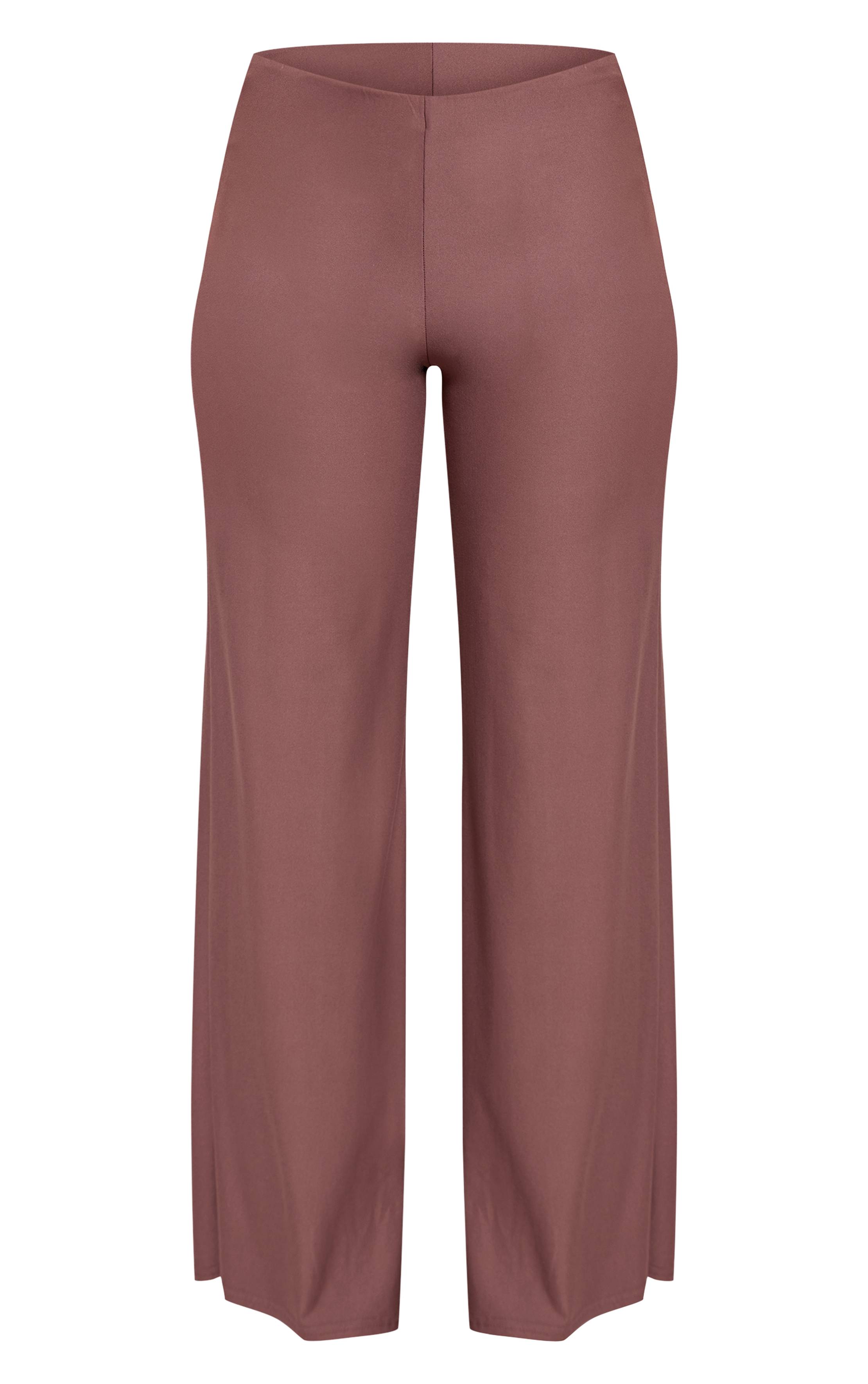 Moka Pantalon Droit Co-ord En Matière Douce Au Toucher