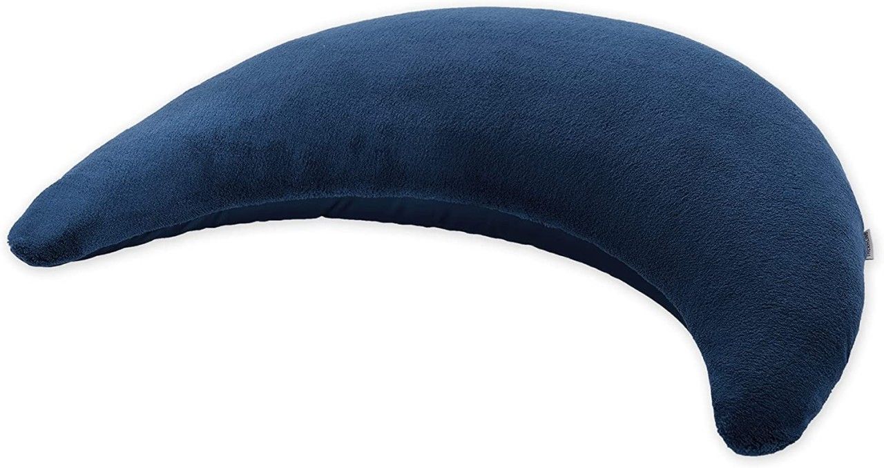 Theraline Plüschmond Stillkissen Dunkelblau