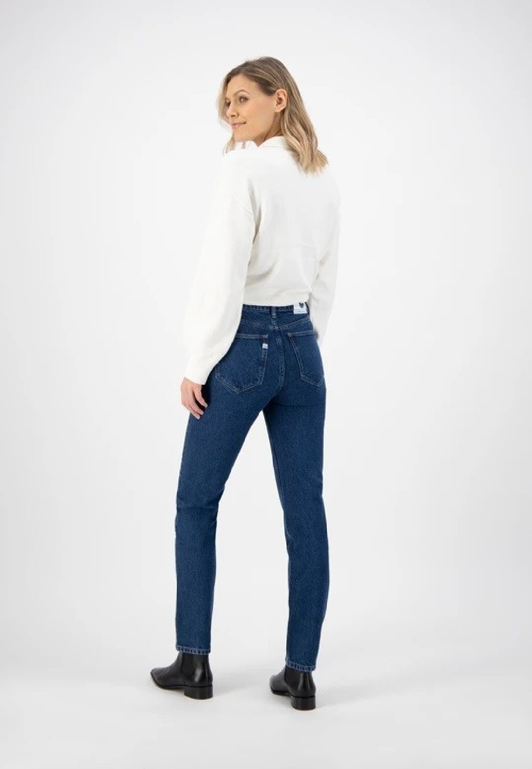 Mud Jeans Damenjeans Piper Straight Stone Indigo
