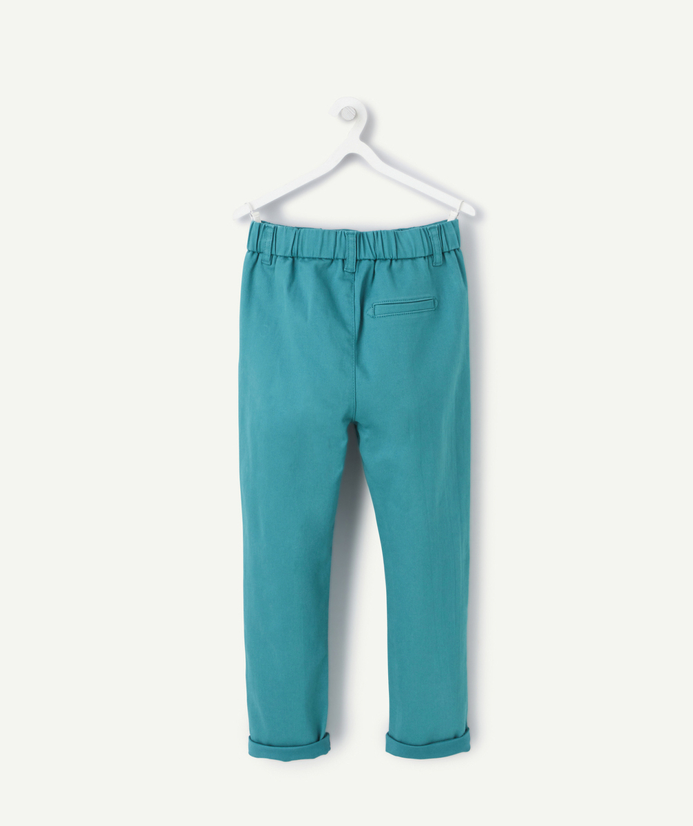 PANTALON RELAX GARÇON BLEU CANARD