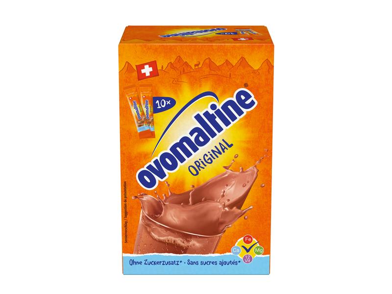Ovomaltine Kakaopulver Ovomaltine Stick Pack 10 x 15 g Malzhaltiges Instant Getränkepulver