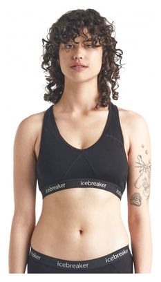 Brassière Icebreaker Sprite Racerback Noir