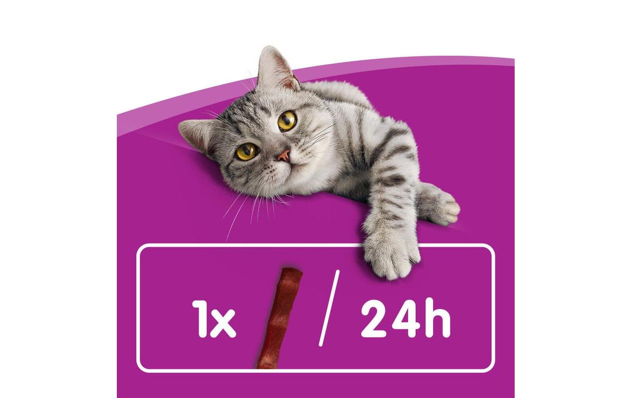Katzen-Snack Sticks Lachs, 6 x 6gErgänzungsfuttermittel für Katzen