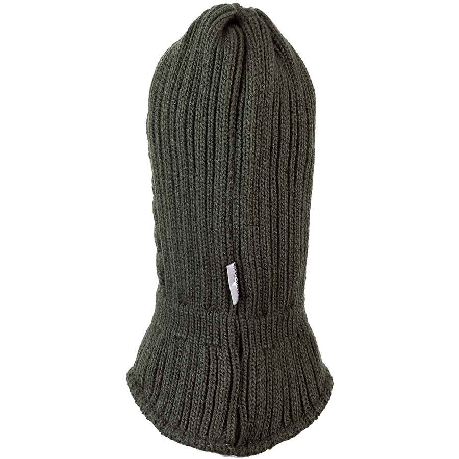 Sterntaler Schal-Strickmütze Zopf dunkelgrün