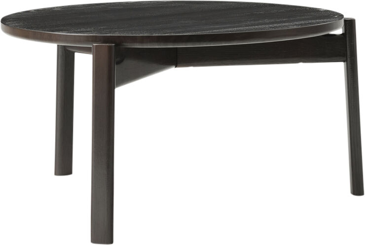 Audo Copenhagen Passage Lounge Table, Ø70, Dark Lac Sort