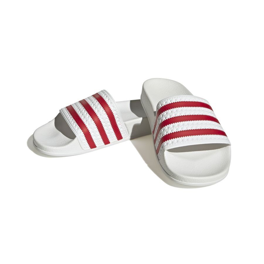 adidas Originals Claquettes adilette - Blanc/Rouge Femme