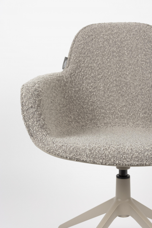 Zuiver Albert Kuip Swivel stoel met armleuning taupe