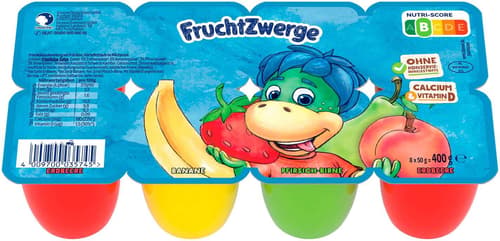 Fruchtzwerge Erdbeere, Banane, Pfirsich-Birne