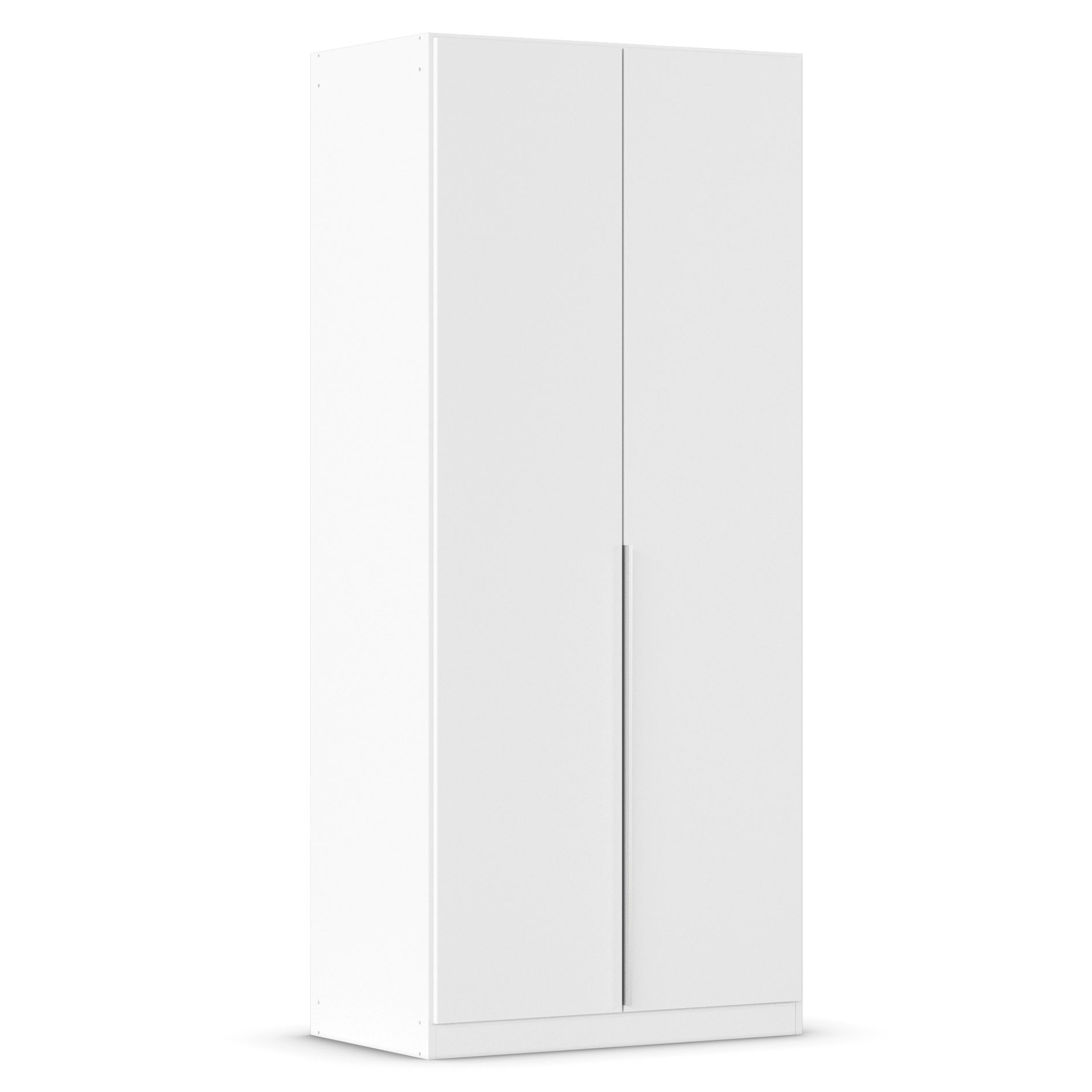Drehtürenschrank - alpinweiß - 2-türig - 91x210 cm