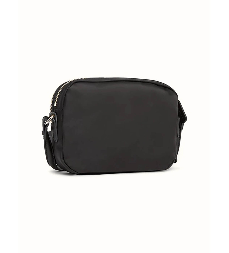 Bolsa de ombro preta Tommy Hilfiger TH Emblem