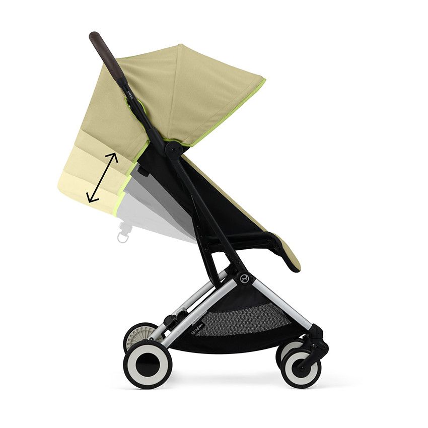 Poussette ultra-compacte Orfeo nature green - Ecru