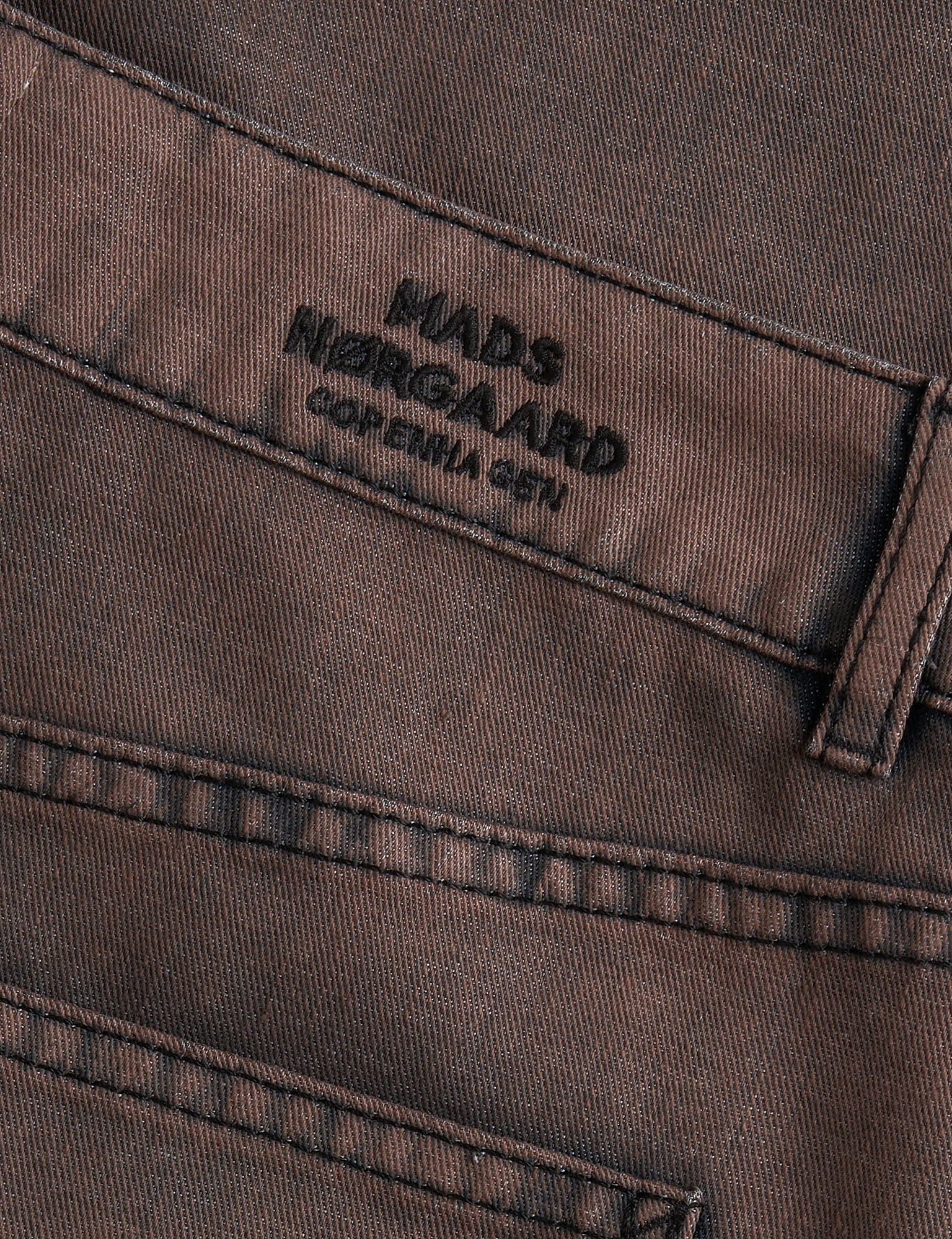 Mads Nørgaard  Soft Denim Ketly nederdel - brun