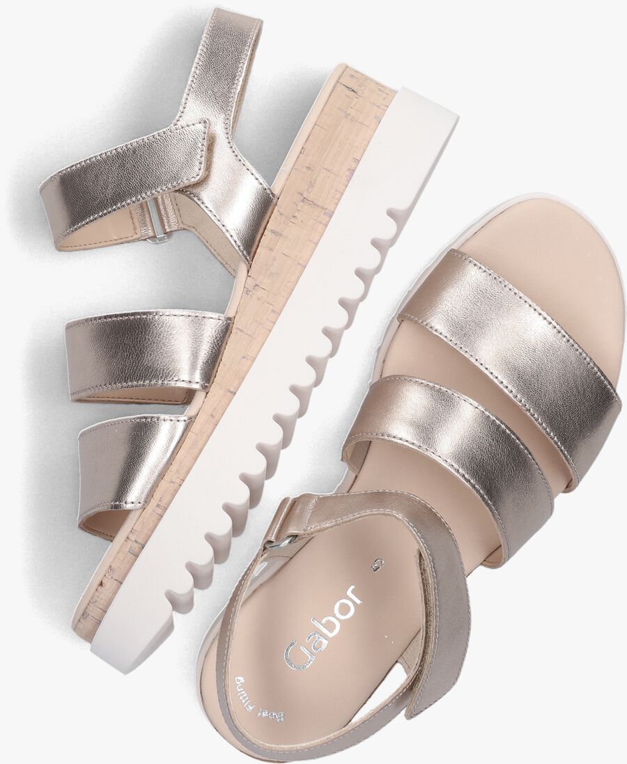GABOR ros&eacute;gouden gabor sandalen 660 1