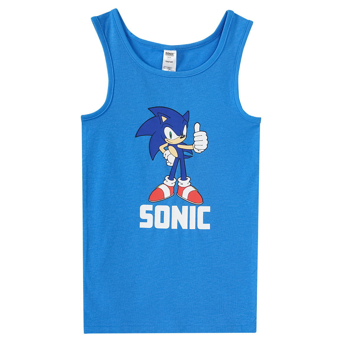 Topolino 2 Sonic Unterhemden mit Prints blau