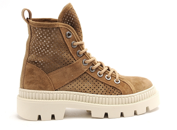 Alpe boots bottine plates femme 2308 marron