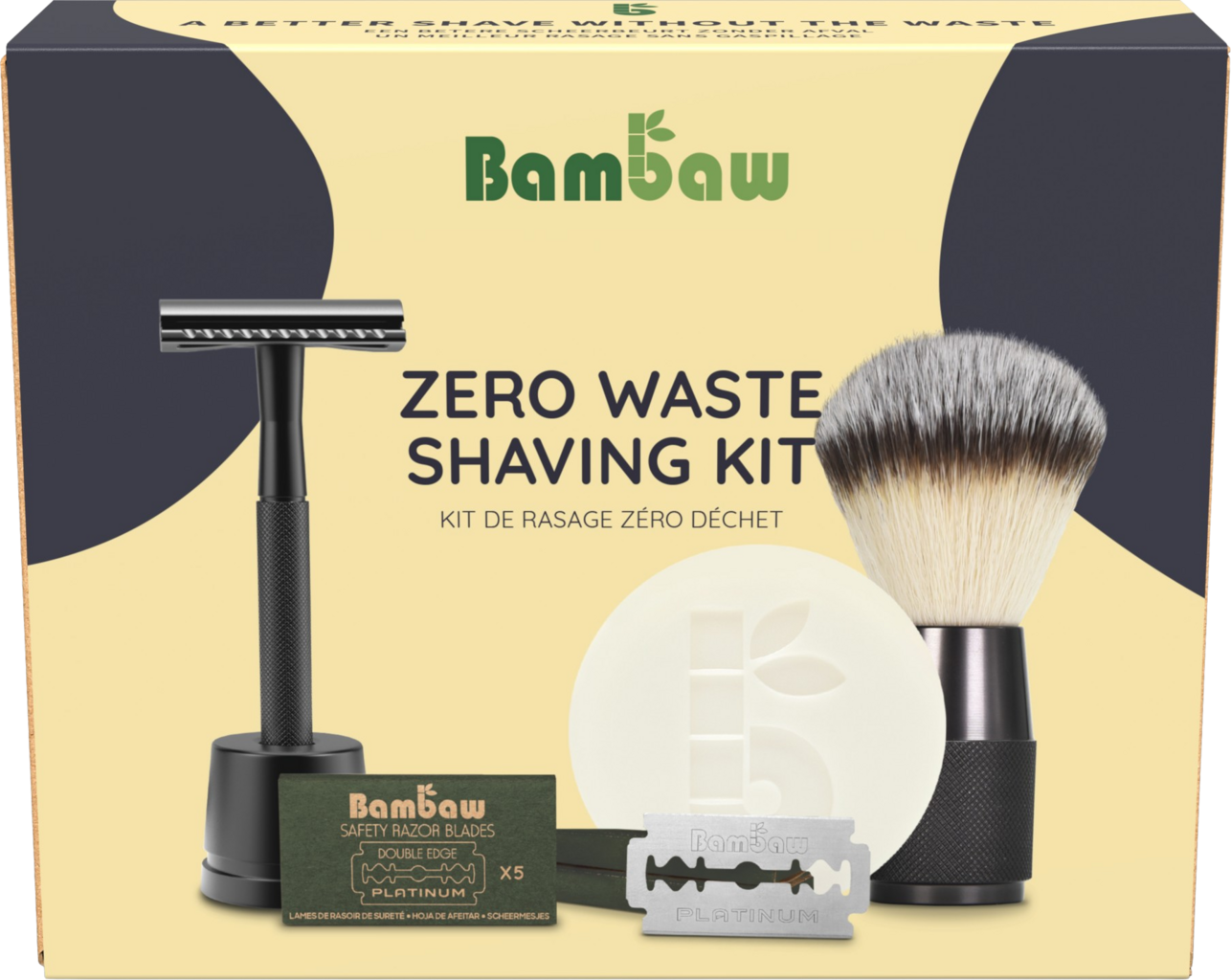 Bambaw  Rasur Set Schwarz